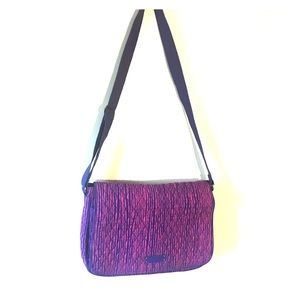 Vera Bradley laptop messenger bag purple and pink